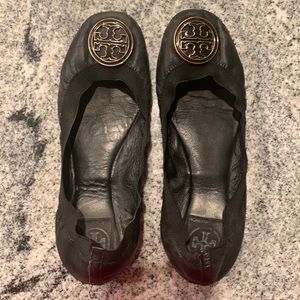 Used Tory Burch Ballet Logo Flats